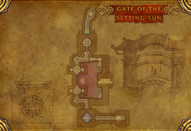 Gate of the Setting Sun Dungeon layout